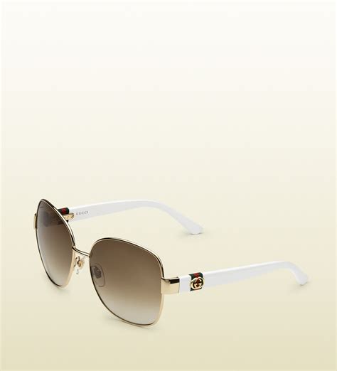 gold gucci sunglasses|Gucci sunglasses women gold.